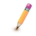 Thick pencil with eraser