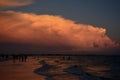 Beach Clouds Royalty Free Stock Photo