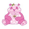 Thick pink panda