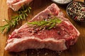 Thick Raw T-Bone Steak