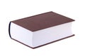 Thick red book isolated on a white background Royalty Free Stock Photo