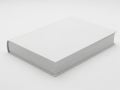 A thick stack of blank white paper on a white background Royalty Free Stock Photo