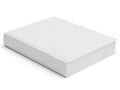 A thick stack of blank white paper on a white background Royalty Free Stock Photo