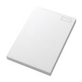 A thick stack of blank white printer paper on a white background Royalty Free Stock Photo