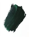 Thick vertical stroke in dark Perylene Green on white Royalty Free Stock Photo