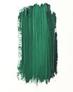 Thick vertical stroke in dark Perylene Green on white Royalty Free Stock Photo