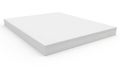 Thick white foam mattress resting on a flat surface Royalty Free Stock Photo