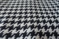 Thick woollen fabric with crow`s feet pattern Royalty Free Stock Photo