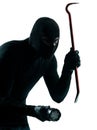 Thief criminal burglar portrait masked Royalty Free Stock Photo