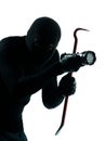 Thief criminal burglar portrait masked Royalty Free Stock Photo