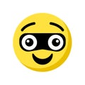 Thief emoji icon isolated on white background