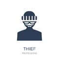 Thief icon. Trendy flat vector Thief icon on white background fr Royalty Free Stock Photo