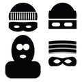 thief icons Royalty Free Stock Photo