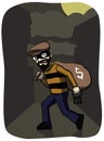 Thief in the night Royalty Free Stock Photo