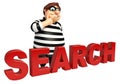 Thief with Search sign
