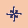 Thief star Russian prison tattoo. Eight-pointed stars Russia sign Prisoner mafia tattooing. criminal symbol