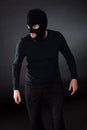 Thief wearing a balaclava