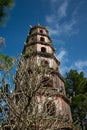 Thien Mu Pagoda, Hue, Vietnam. Traditional vietnamese temple architecture. Royalty Free Stock Photo