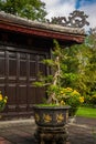 Thien Mu Pagoda, Hue, Vietnam. Traditional vietnamese temple architecture. Royalty Free Stock Photo