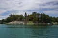 Thien Mu pagoda from Perfume river. Hue, Central Vietnam, Asia.