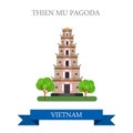 Thien Mu Pagoda in Vietnam attraction travel sightseeing