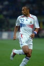 Thierry Henry in action during the match