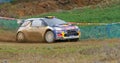 Thierry Neuville (BEL) driving is Citroen DS3 WRC Royalty Free Stock Photo