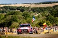 Thierry Neuville and Nicolas Gilsoul at ADAC Rally Germany Royalty Free Stock Photo