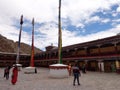 Thikse Gompa or Thikse Monastery at Leh Ladakh . Buddhism . Peace . India tourism .