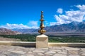 view from Thiksey monastery in Ladakh, India. Royalty Free Stock Photo