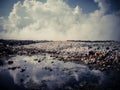 Thilafushi island.Maldives.Garbage dump, plastic mountains 2 Royalty Free Stock Photo