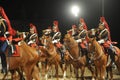 Show of the cavalry of the Republican Guard at the castle of Thillombois in the Meuse Royalty Free Stock Photo