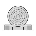 thimble ring embroidery hobby color icon vector illustration