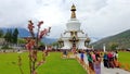 Thimphu Chorten Buddhist Memorial in Bhutan Royalty Free Stock Photo