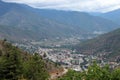 Thimphu Valley in Bhutan Royalty Free Stock Photo