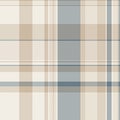 Thin background vector pattern, tissue fabric texture check. Carpet tartan seamless textile plaid in white and light colors Royalty Free Stock Photo