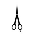 Thin barber scissors vector icon