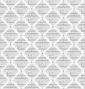 Thin black square rhombus with small circles, rhombuses seamless pattern. Geometry simple square in square vector
