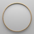 Thin Blank Round Wooden Picture Frame Royalty Free Stock Photo