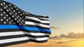 Support of police and law enforcement Royalty Free Stock Photo