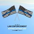 Support of police and law enforcement Royalty Free Stock Photo