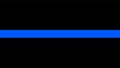 Thin blue line flag - a sign to honor and respect police