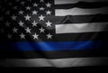 Police Thin Blue Line Flag