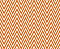 Thin Bright Orange and White Horizontal Chevron Striped Textured