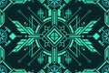 Thin circuit trace lines on technology background. Abstract digital tech background illustration. Electronics and computer
