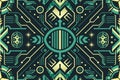 Thin circuit trace lines on technology background. Abstract digital tech background illustration. Electronics and computer