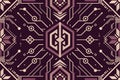 Thin circuit trace lines on technology background. Abstract digital tech background illustration. Electronics and computer