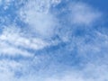 thin clouds above the blue sky Royalty Free Stock Photo