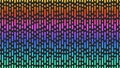 Thin dash-dotted vertical lines geometric, bright colorful gradient broken pattern background minimal style