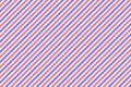 Red and blue diagonal lines fabric pattern on white background vector. Royalty Free Stock Photo